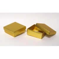 קופסאות 2 חלקים מתקפלות 9/9 גובה 4 ס"מ זהב מט - מוזל !!! 